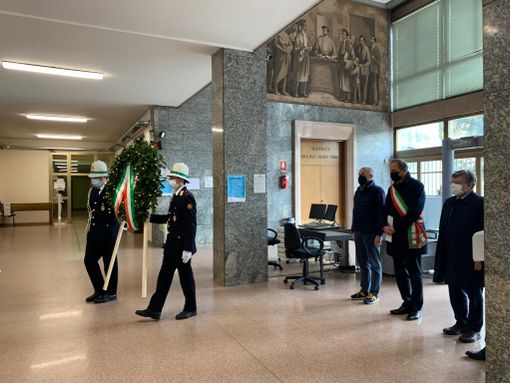 L'omaggio a Cosimo Orrù in procura a Busto