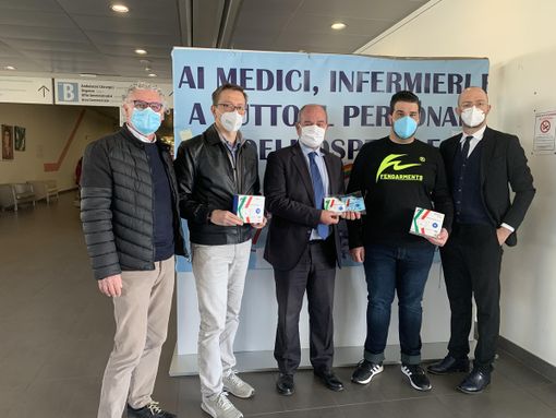 La donazione all'ospedale di Legnano