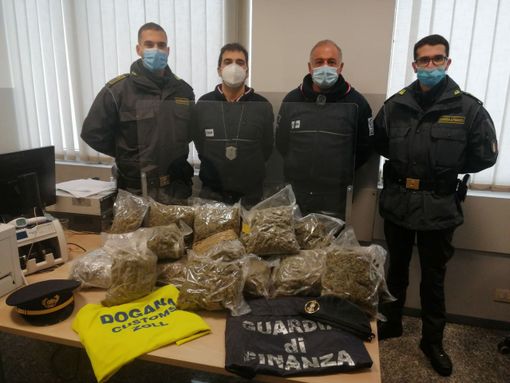 Brogeda, otto chili di marijuana sull'autobus di linea Brogeda, otto chili di marijuana sull'autobus di linea