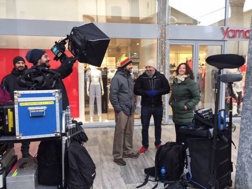 Il centro città diventa set cinematografico per un giorno