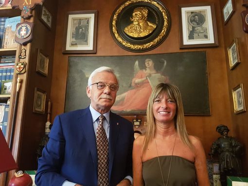 L'avvocato con Paola Magugliani