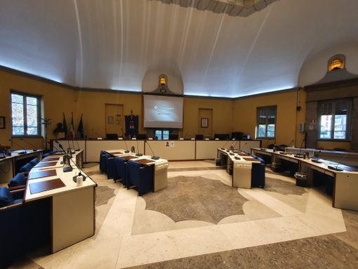 Palazzo Gilardoni e la sala consiglio Palazzo Gilardoni e la sala consiglio