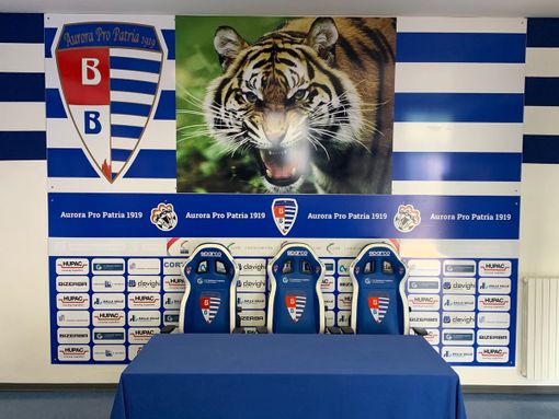 La sala stampa della Pro griffata