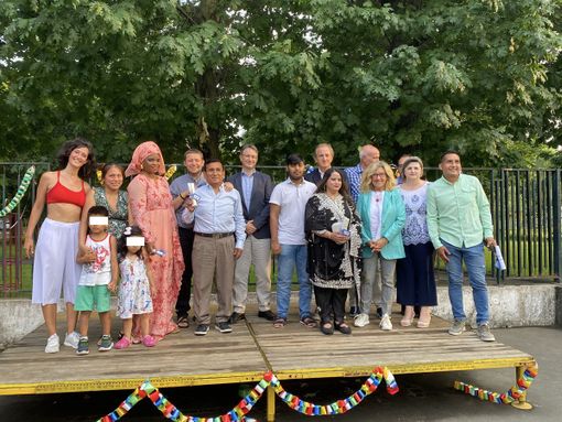 VIDEO E FOTO. Festa, integrazione, convivialità. Così Sant’Anna accoglie i “nuovi bustocchi”
