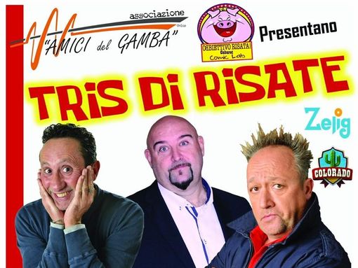 Un tris di risate per fare del bene Un tris di risate per fare del bene