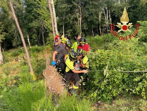 I soccorsi di stamattina in azione nel Comasco I soccorsi di stamattina in azione nel Comasco