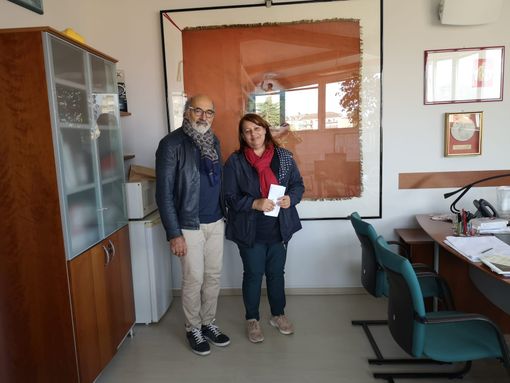 Il presidente di Aime Giuseppe Albertini con la segretaria generale della Cgil Varese Stefania Filetti Il presidente di Aime Giuseppe Albertini con la segretaria generale della Cgil Varese Stefania Filetti
