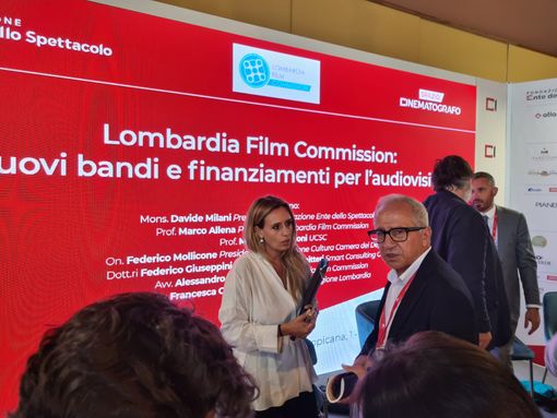 Cinema, assessore Caruso al Festival di Venezia: «Regione sostiene chi realizza film e documentari in Lombardia»