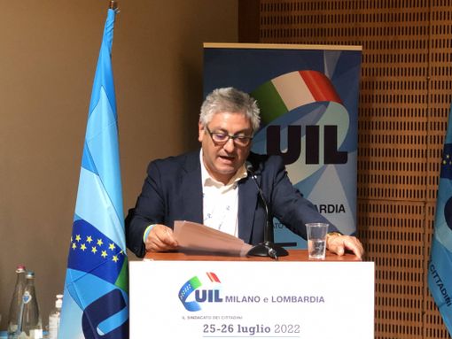 Il segretario generale della Uil Milano Lombardia Enrico Vizza