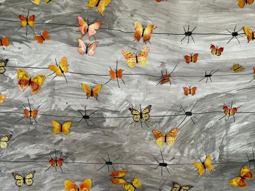 FOTO. “Che la farfalla gialla voli sempre sopra i fili spinati”