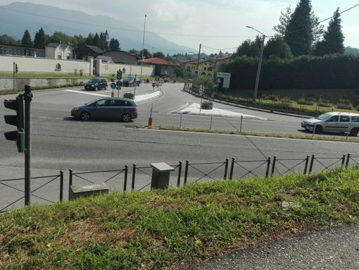 Il semaforo di Malgesso sulla superstrada