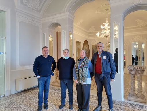 Da sinistra Marco Colombo, Marco Magrini, Marina Rovelli, Alessandro Paladini Molgora