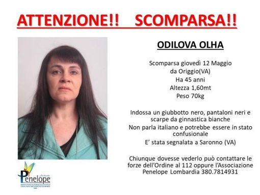 Ritrovata dai carabinieri a Saronno la 45enne ucraina scomparsa da una settimana