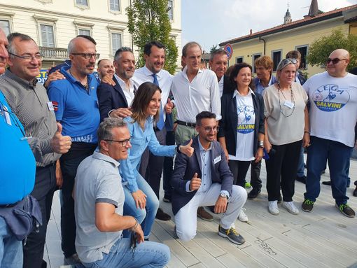 Salvini: «Obiettivo rivincere al primo turno. La Lega ha lavorato bene a Busto». IL VIDEO Salvini: «Obiettivo rivincere al primo turno. La Lega ha lavorato bene a Busto». IL VIDEO