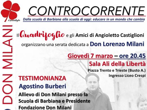Don Milani “Controcorrente”. Dalla scuola di Barbiana alla scuola di oggi: educare in un mondo che cambia