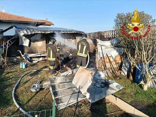 Le immagini del rogo