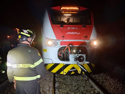 I vigili del fuoco sul posto