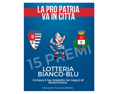 Pro Patria in piazza: vincono i tifosi con la lotteria biancoblù