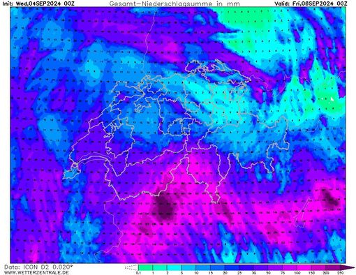 Le precipitazioni totali attese durante l'imminente peggioramento meteo secondo il modello Icon postato dall'esperto Gianluca Bertoni Le precipitazioni totali attese durante l'imminente peggioramento meteo secondo il modello Icon postato dall'esperto Gianluca Bertoni