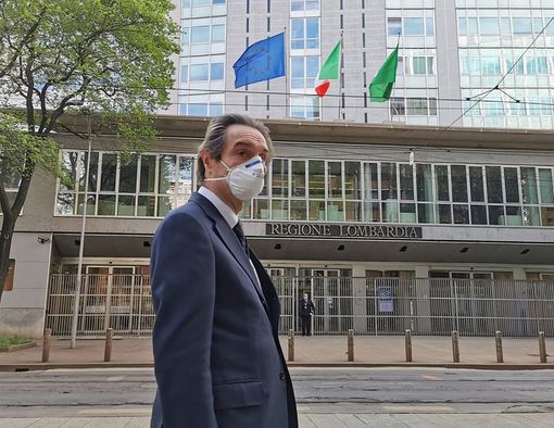 Il governatore Attilio Fontana Il governatore Attilio Fontana