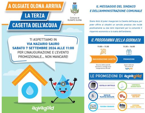 In centro a Olgiate arriva una casetta dell’acqua In centro a Olgiate arriva una casetta dell’acqua