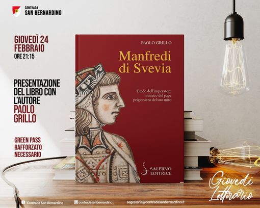 “Giovedì Letterari” alla Contrada San Bernardino: ospite il professor Paolo Grillo