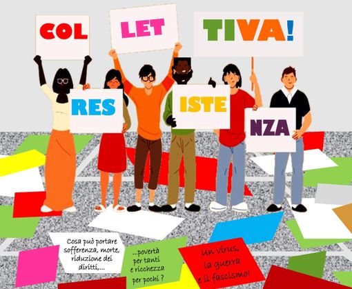 In piazza per la Resistenza con i cartelloni