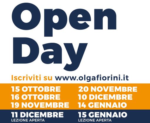 Tempo di Open day e lezioni aperte per gli istituti superiori Olga Fiorini e Marco Pantani