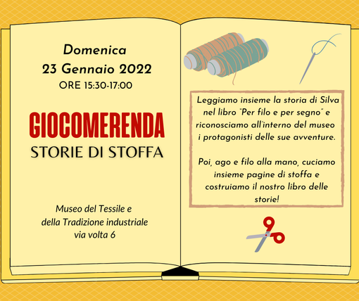 Al Museo del Tessile, la giocomerenda “Storie di stoffa”