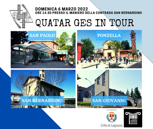 Legnano, associazione Quatar Ges in tour. Alla scoperta del quartiere San Paolo Legnano, associazione Quatar Ges in tour. Alla scoperta del quartiere San Paolo