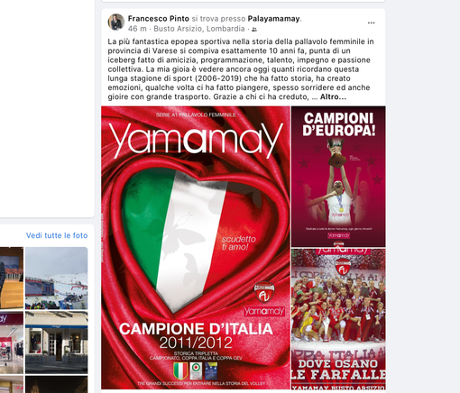 Dieci anni fa le farfalle regine. Pinto: «Epopea sportiva nella storia della pallavolo femminile»