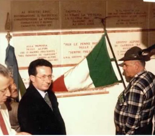 Giovanni Bianchi in una foto degli alpini Giovanni Bianchi in una foto degli alpini