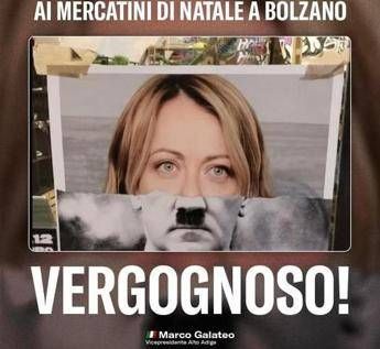 Bolzano, Galateo (FdI): "Fotomontaggio Meloni-Hitler ai mercatini Natale, inaccettabile"