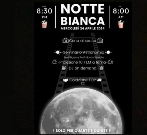 Notte bianca allo scientifico Tosi Notte bianca allo scientifico Tosi