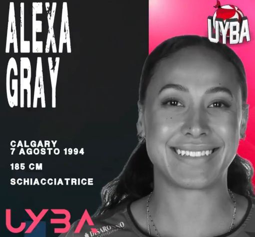 Uyba, altra conferma pesante: Alexa Gray c’è