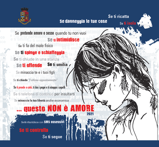 Il camper della Polizia di Stato in piazza Repubblica nella giornata contro la violenza sulle donne