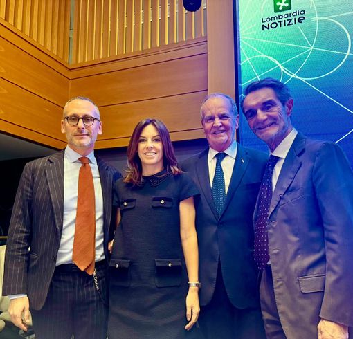 Da sinistra: Piazza, Tovaglieri, Calderoli e Fontana