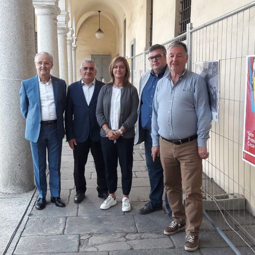 Da sinistra, Roberto Casnati, Orazio Tallarida, Laura Rogora, Michele Castelletti e Sergio Gianoli