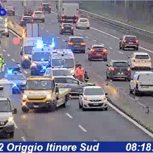 L'incidente visto dalle telecamere di Autostrade per l'Italia