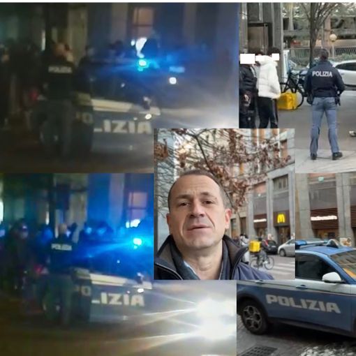 La pattuglia accerchiata ieri, i controlli eseguiti ancora oggi e nel riquadro Paolo Macchi