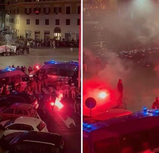 VIDEO. Corteo per Ramy a Roma, bombe carta contro poliziotti: 8 agenti feriti