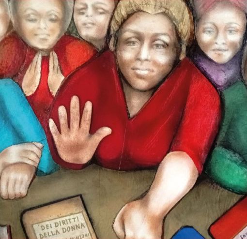 “Donne di storia”: alla Galleria Boragno l'arte di Pina Traini e la storia delle conquiste femminili