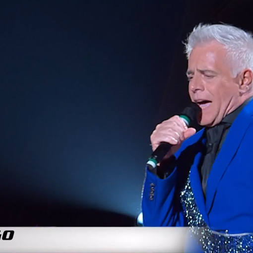 Luca Virago durante la finale di &quot;The voice senior&quot;, Rai 1