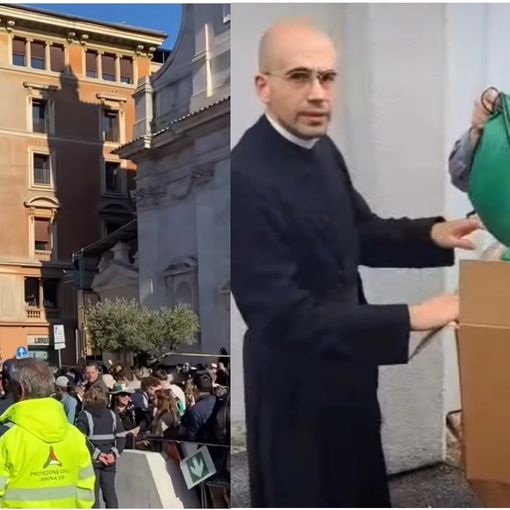 Le prime ore a Roma e a lato don Gabriele e don Paolo