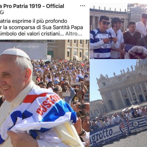 Anche i tigrotti rendono omaggio a Papa Francesco. Quella maglia biancoblù sulla sua spalla