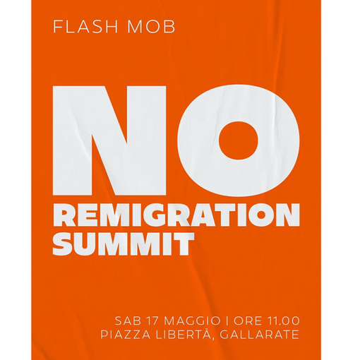Remigration Summit a Gallarate, cresce la protesta: il Pd organizza un flash mob