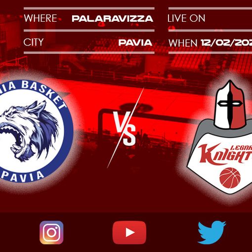 Knights Legnano a Pavia per “vendicare” l'andata