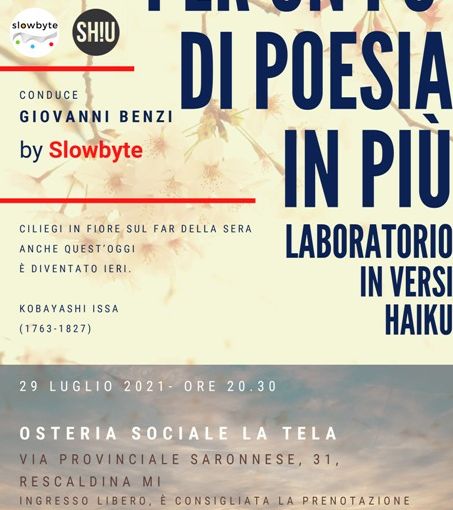 Giovedì 29 luglio, la poesia Haiku a “La Tela” di Rescaldina