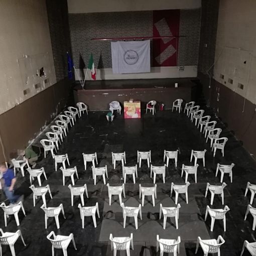 L'ex cinema Apollo di Fagnano ha ospitato la presentazione della lista