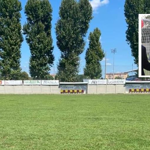Il campo dell'Antoniana. Nel rettangolo, Luigi Gualdoni